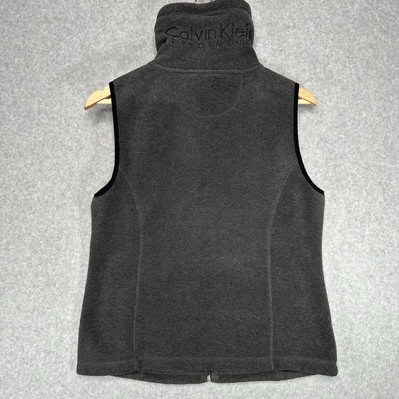 Calvin Klein Performance Gray Zip Up Fleece Vest Women's Size Large - Picture 4 of 7
